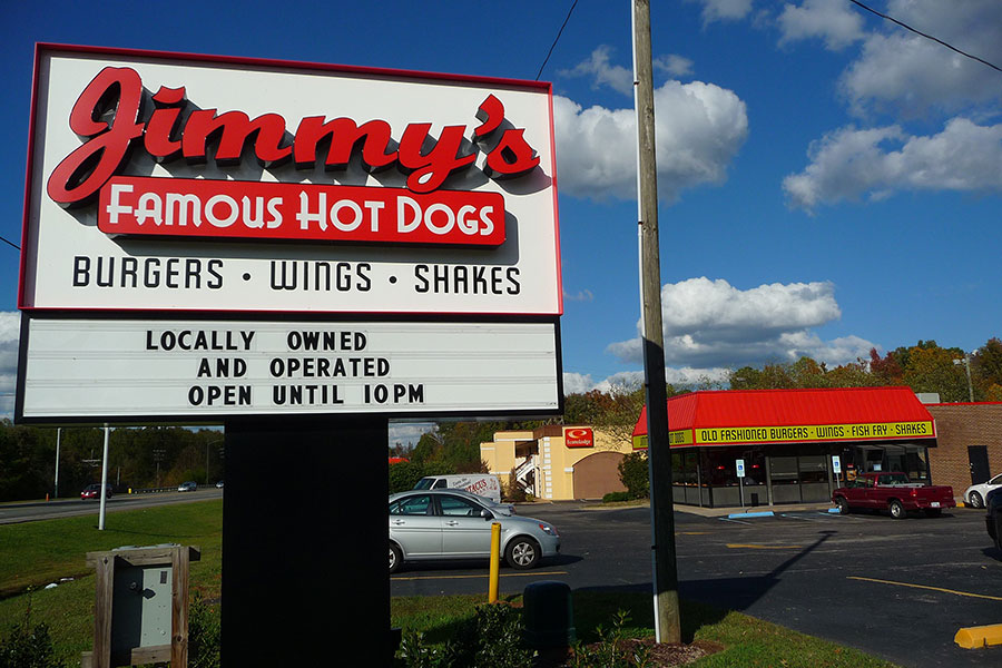 Jimmy's Famous Hot Dogs on Hwy 55